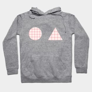 Pink Gingham Shapes Hoodie